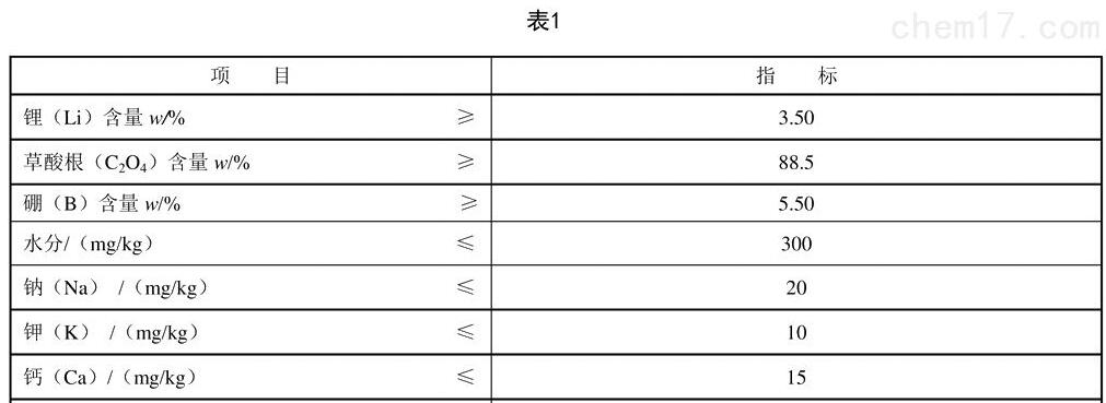 HG/T 5628-2019 雙草酸硼酸鋰(二草酸硼酸鋰)水分檢測(cè)-卡氏加熱爐法